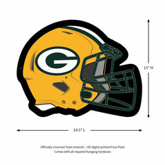 LED Wall Decor, Helmet, Green Bay Packers, NFL, Home
