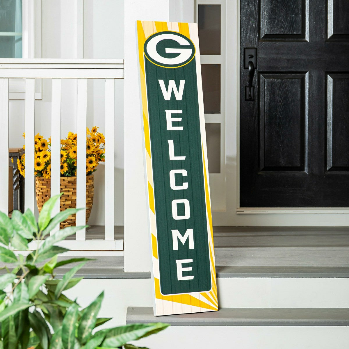 Green Bay Packers Summer Seasonal Single Sided Large Leaner, 46", NFL, Home