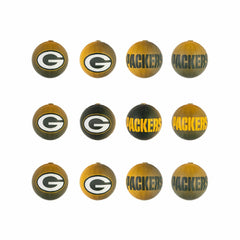 12pc Ornament Set, Green Bay Packers, NFL, Home