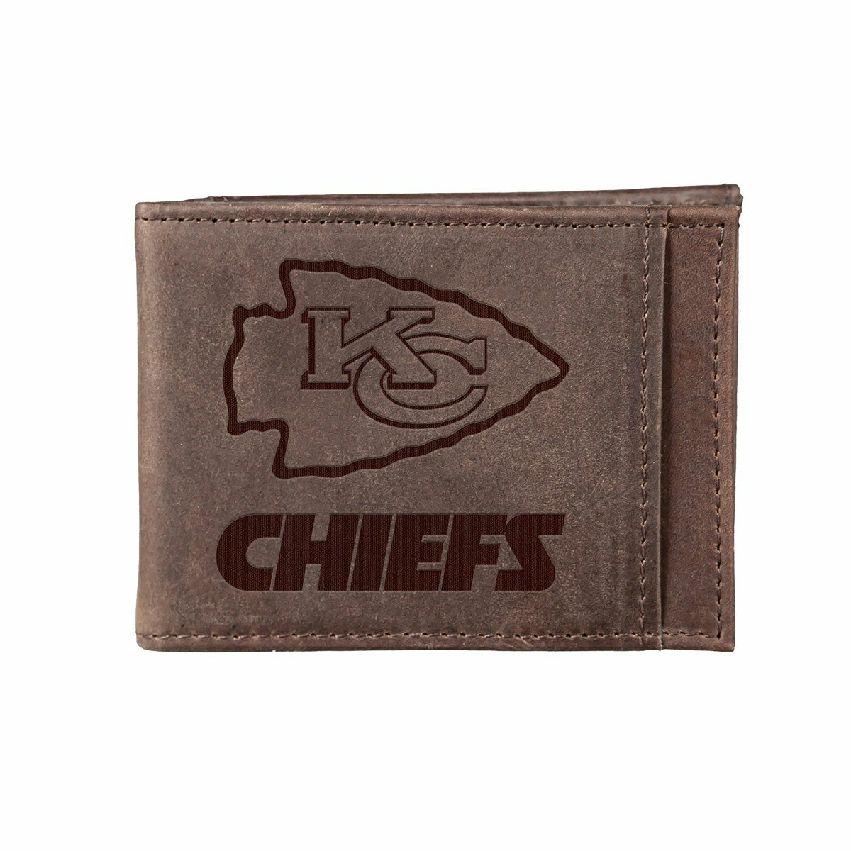 Front Pocket Wallet w/ RFID Blocking, Kansas City Chiefs, Brown, NFL, Home