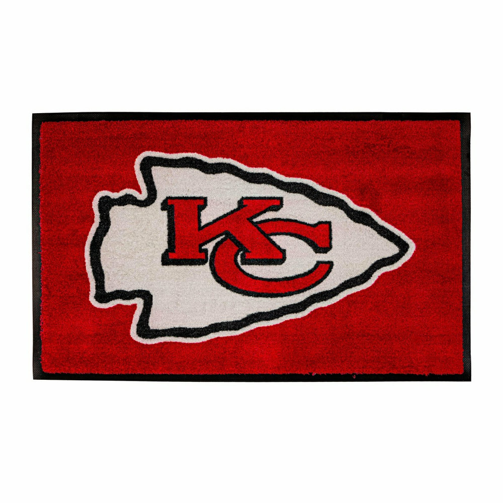 3'x5' Large USA Indoor Outdoor Outdoor Entryway Mat, Kansas City Chief, NFL