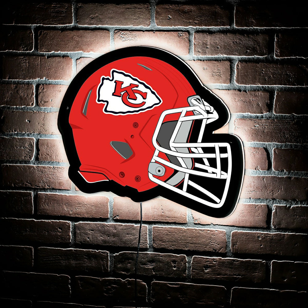 LED Wall Decor, Helmet, Kansas City Chiefs, NFL, Home