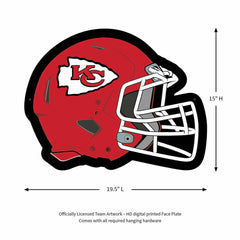 LED Wall Decor, Helmet, Kansas City Chiefs, NFL, Home