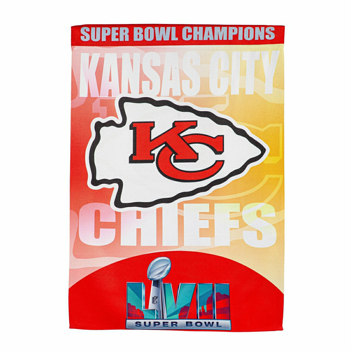 Embossed Suede Flag, SB57, Champions, House Size, Kansas City Chiefs, NFL, Home