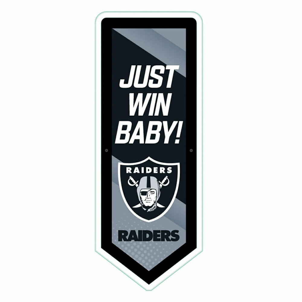 LED Wall Decor, Pennant, Las Vegas Raiders, NFL, Home