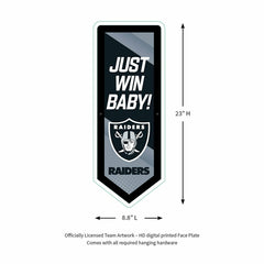 LED Wall Decor, Pennant, Las Vegas Raiders, NFL, Home