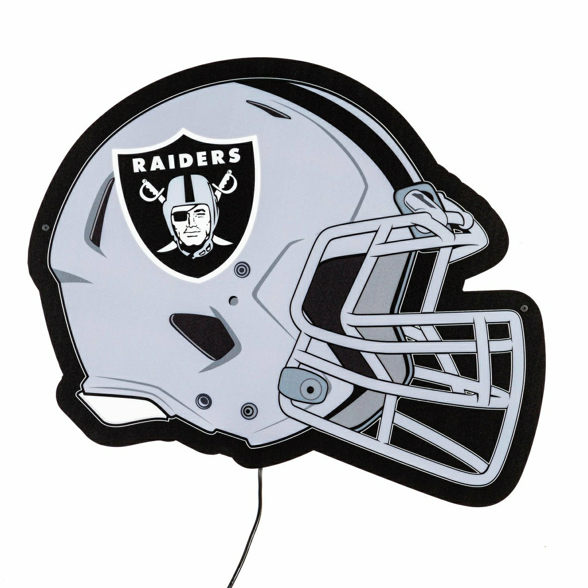 LED Wall Decor, Helmet, Las Vegas Raiders, NFL, Home