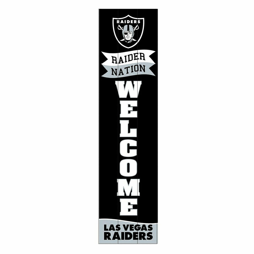 Las Vegas Raiders Large Single Sided Leaner, 46", NFL, Home