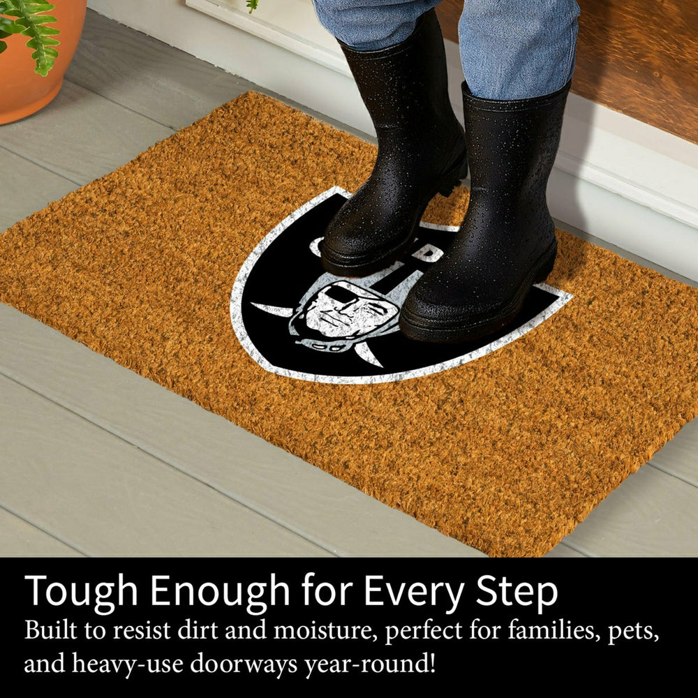 Coir Mat, 16"x28", Las Vegas Raiders, NFL