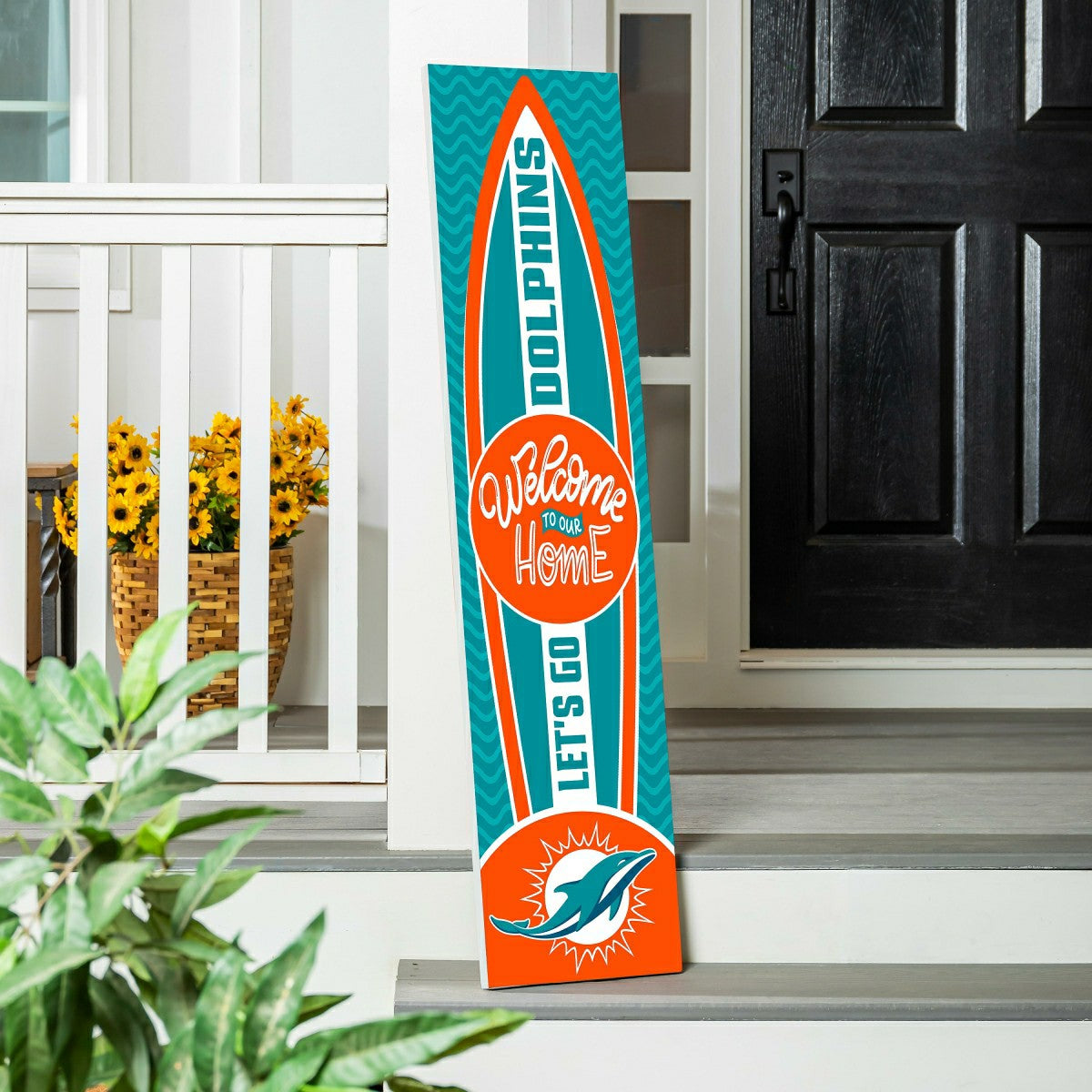 Miami Dolphins Summer Seasonal Surfboard ECM Exclusive 47" Single Side, NFL, Home