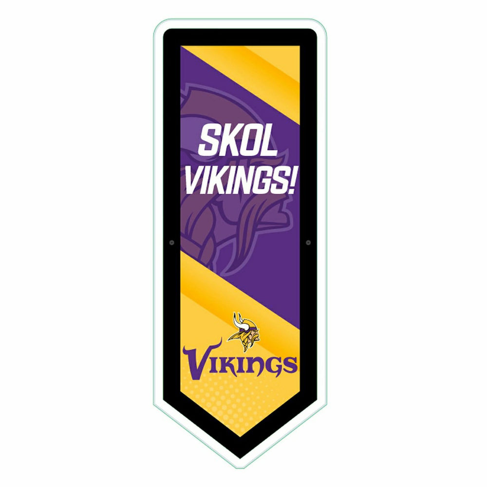 LED Wall Decor, Pennant, Minnesota Vikings, NFL, Home
