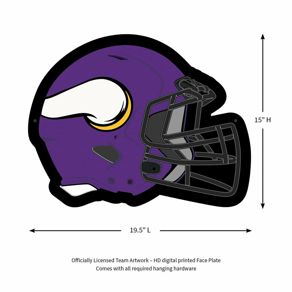 LED Wall Decor, Helmet, Minnesota Vikings, NFL, Home