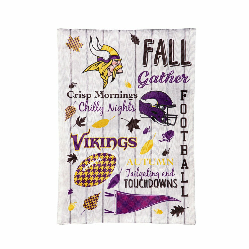 Minnesota Vikings, Moire Flag, GDN, Fall Seasonal, NFL, Home