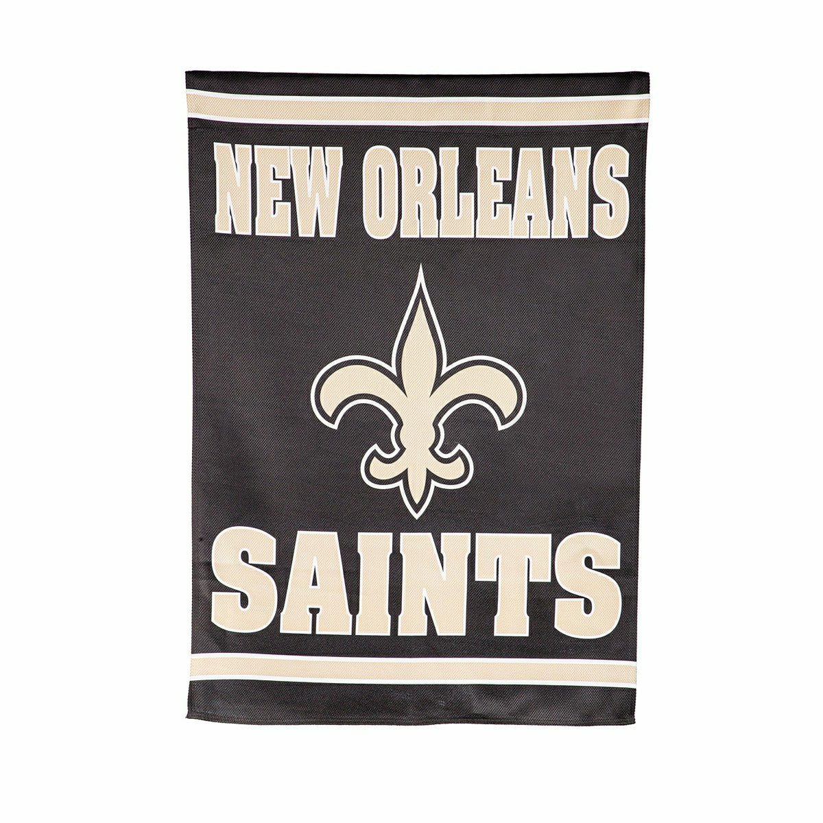 Embossed Suede Flag, House Size, New Orleans Saints, NFL, Home