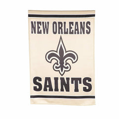 Embossed Suede Flag, House Size, New Orleans Saints, NFL, Home