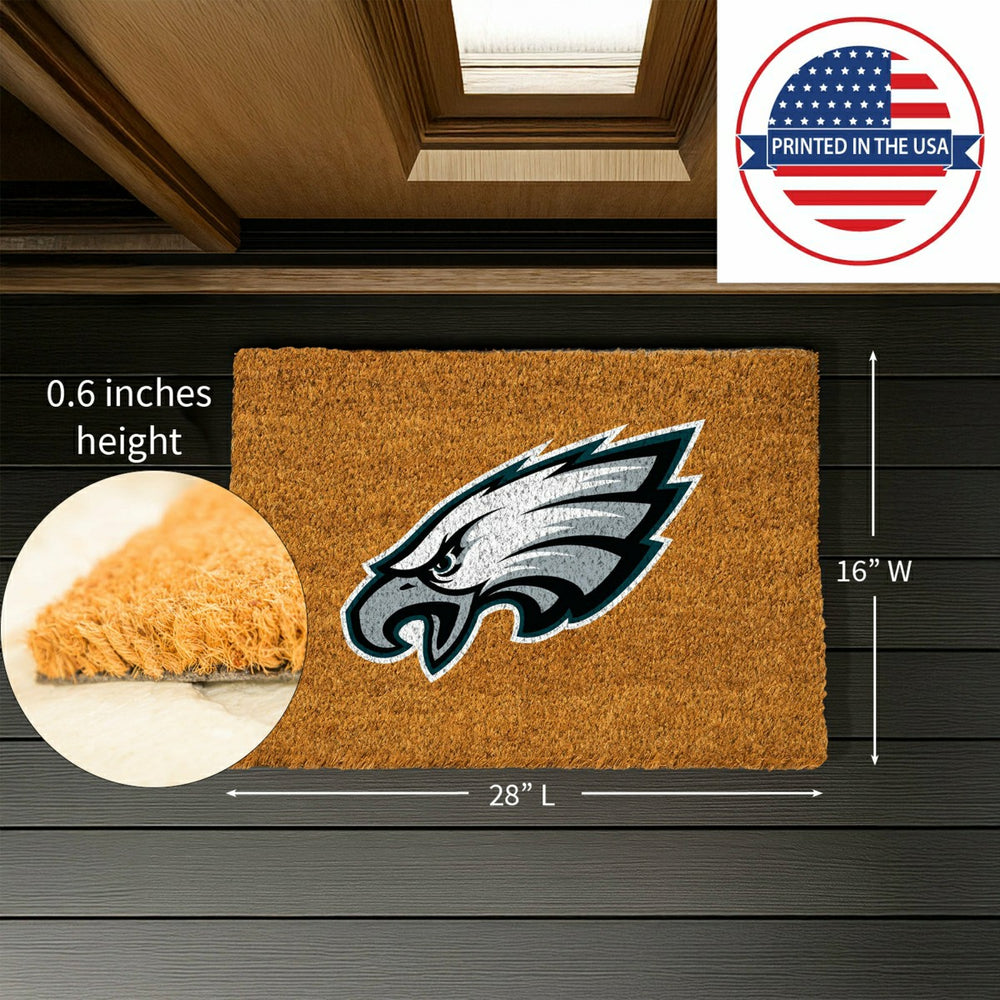 Coir Mat, 16"x28", Philadelphia Eagles, NFL