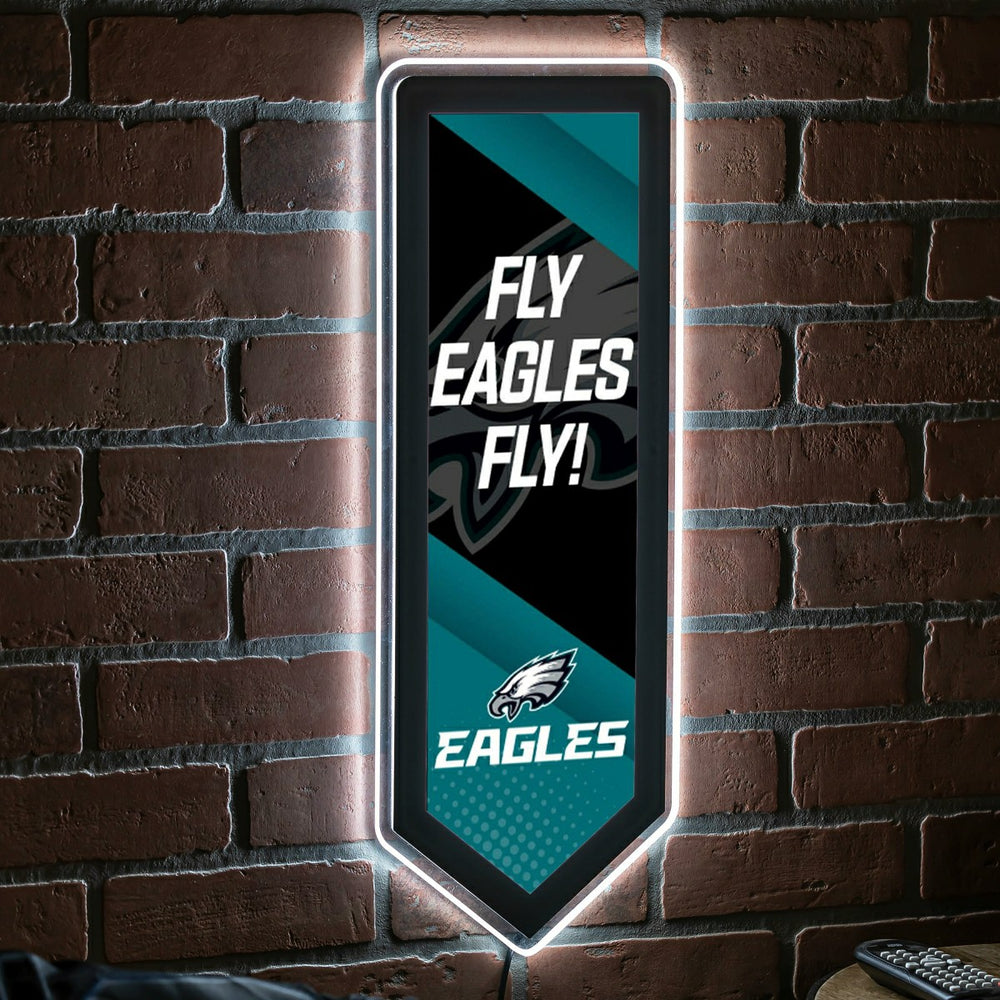 LED Wall Decor, Pennant, Philadelphia Eagles, NFL, Home
