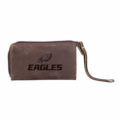Wristlet Wallet, Brown, Philadelphia Eagles, NFL, Home