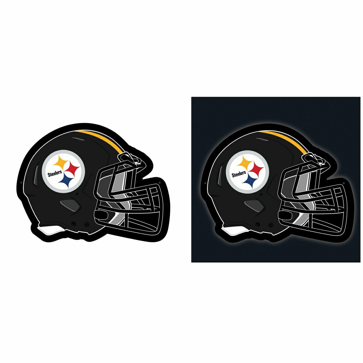 LED Wall Decor, Helmet, Pittsburgh Steelers, NFL, Home