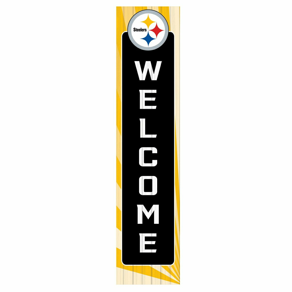 Pittsburgh Steelers Summer Seasonal Single Sided Large Leaner, 46", NFL, Home