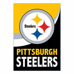 Pittsburgh Steelers Burlap Flag House Size, NFL, Home