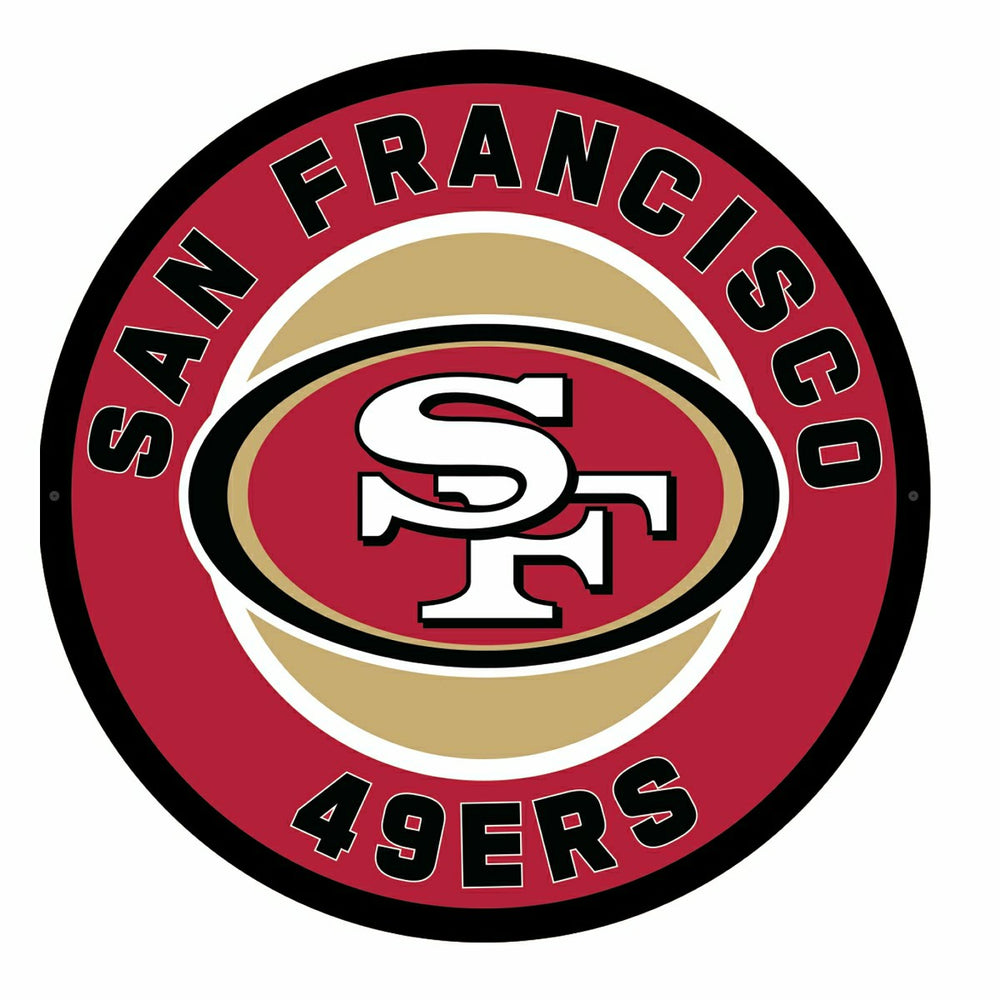 LED Wall Decor, Round, San Francisco 49ers, NFL, Home