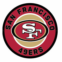 LED Wall Decor, Round, San Francisco 49ers, NFL, Home
