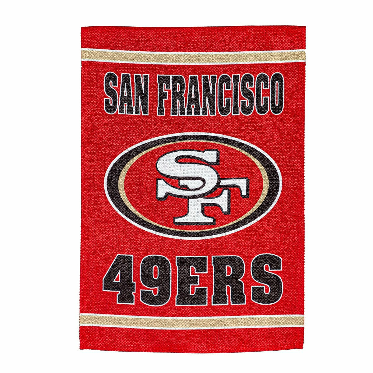 Embossed Suede Flag, House Size, San Francisco 49ers, NFL, Home