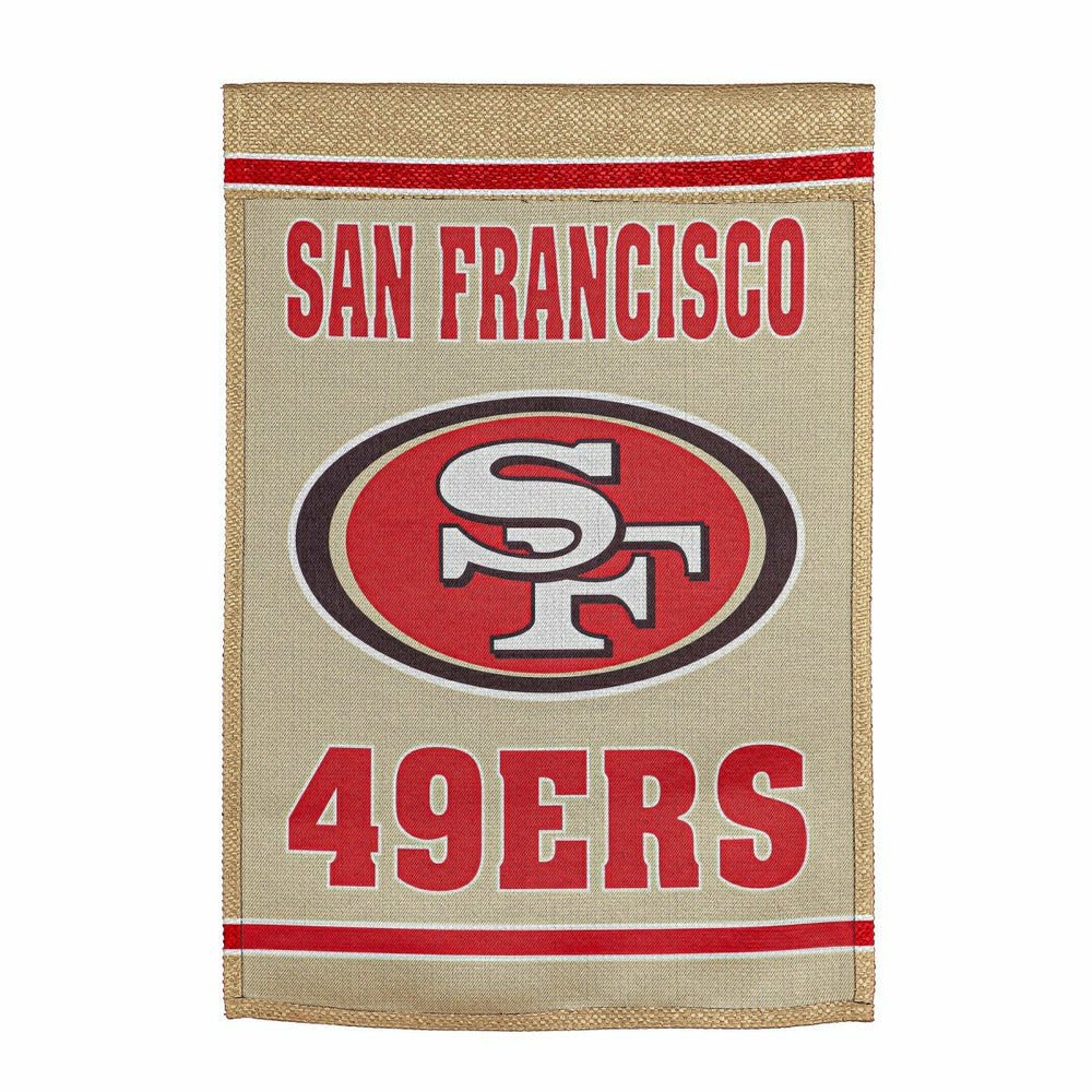Embossed Suede Flag, House Size, San Francisco 49ers, NFL, Home