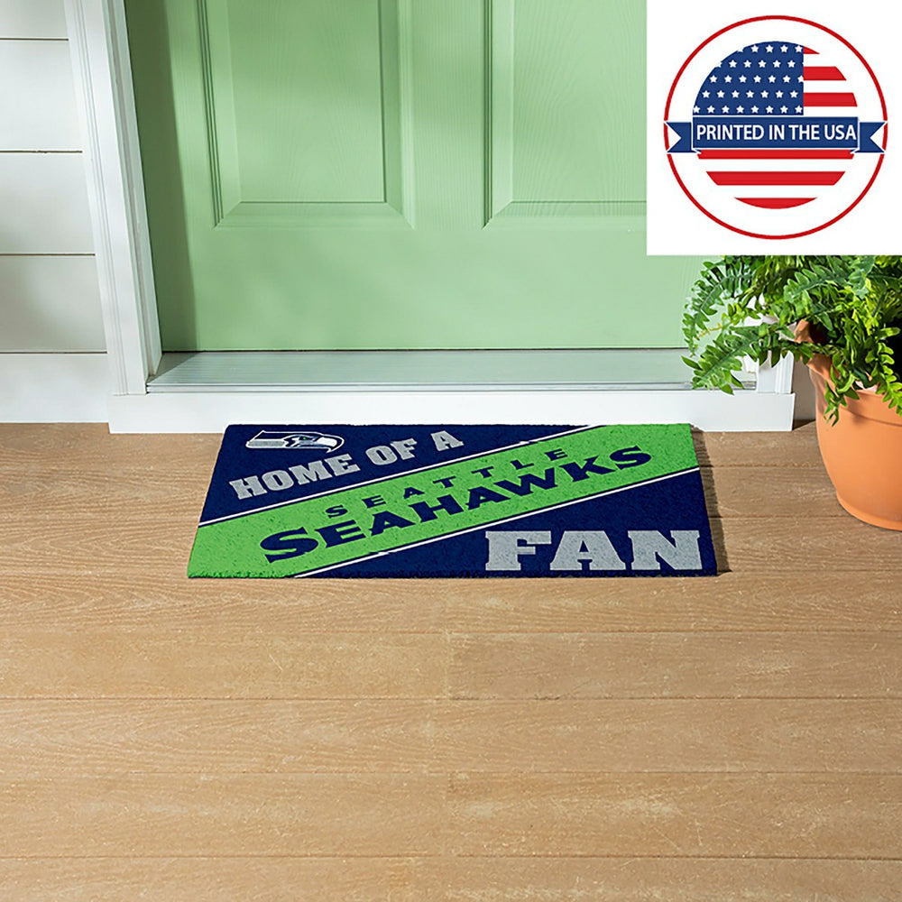 Seattle Seahawks, PVC Mat COLOR, Home of a Fan, NFL