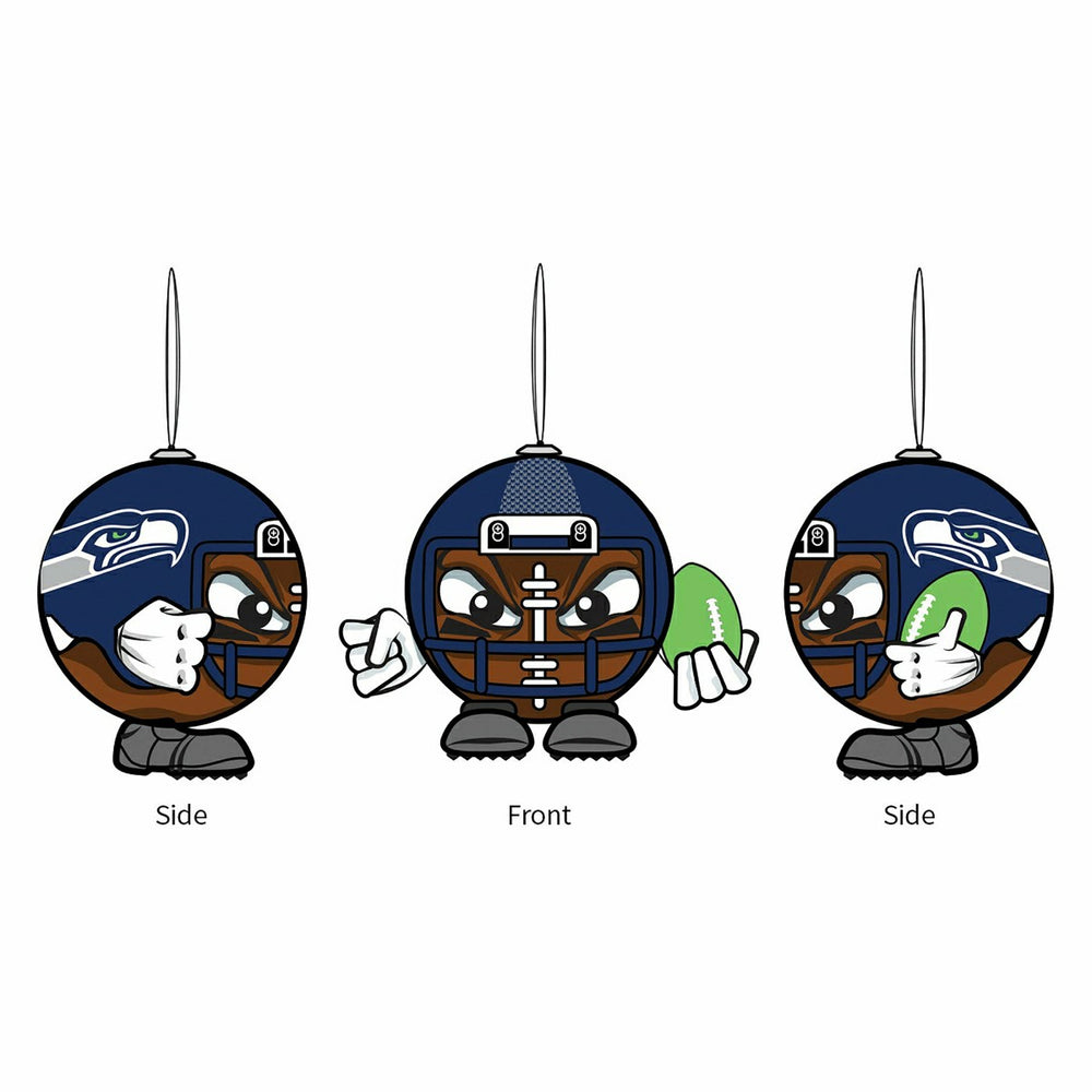 Seattle Seahawks, Ball Head Ornament, NFL