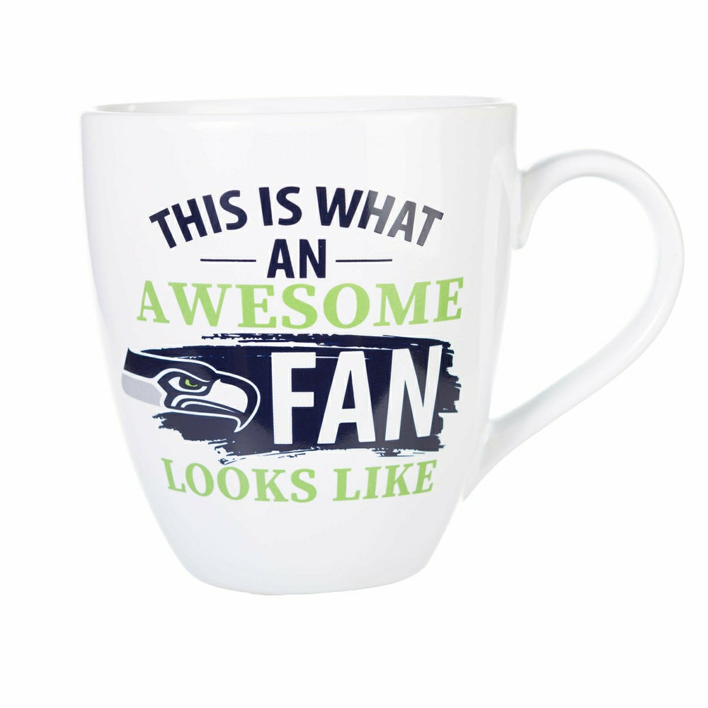 Seattle Seahawks, Ceramic Cup O'Java 17oz Gift Set, NFL, Home