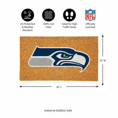Coir Mat, 16"x28", Seattle Seahawks, NFL