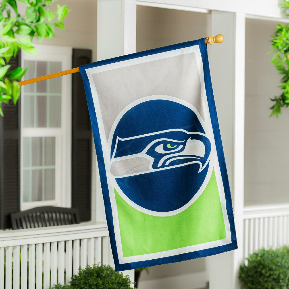 Flag, DS New Burlap, Reg, Seattle Seahawks, NFL, Home
