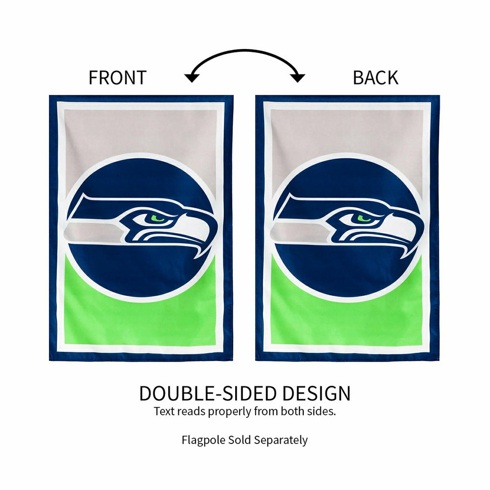 Flag, DS New Burlap, Reg, Seattle Seahawks, NFL, Home