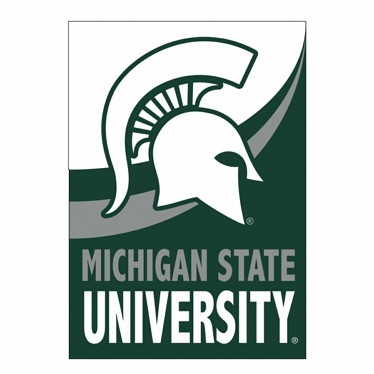 Michigan State University Burlap House Flag, Home, Collegiate
