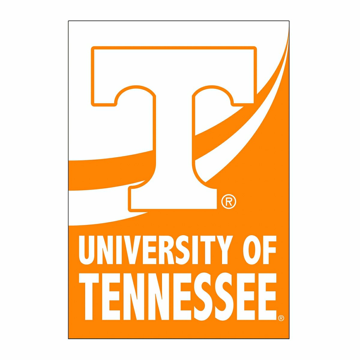 University of Tennessee Burlap Flag House Size, Home, Collegiate