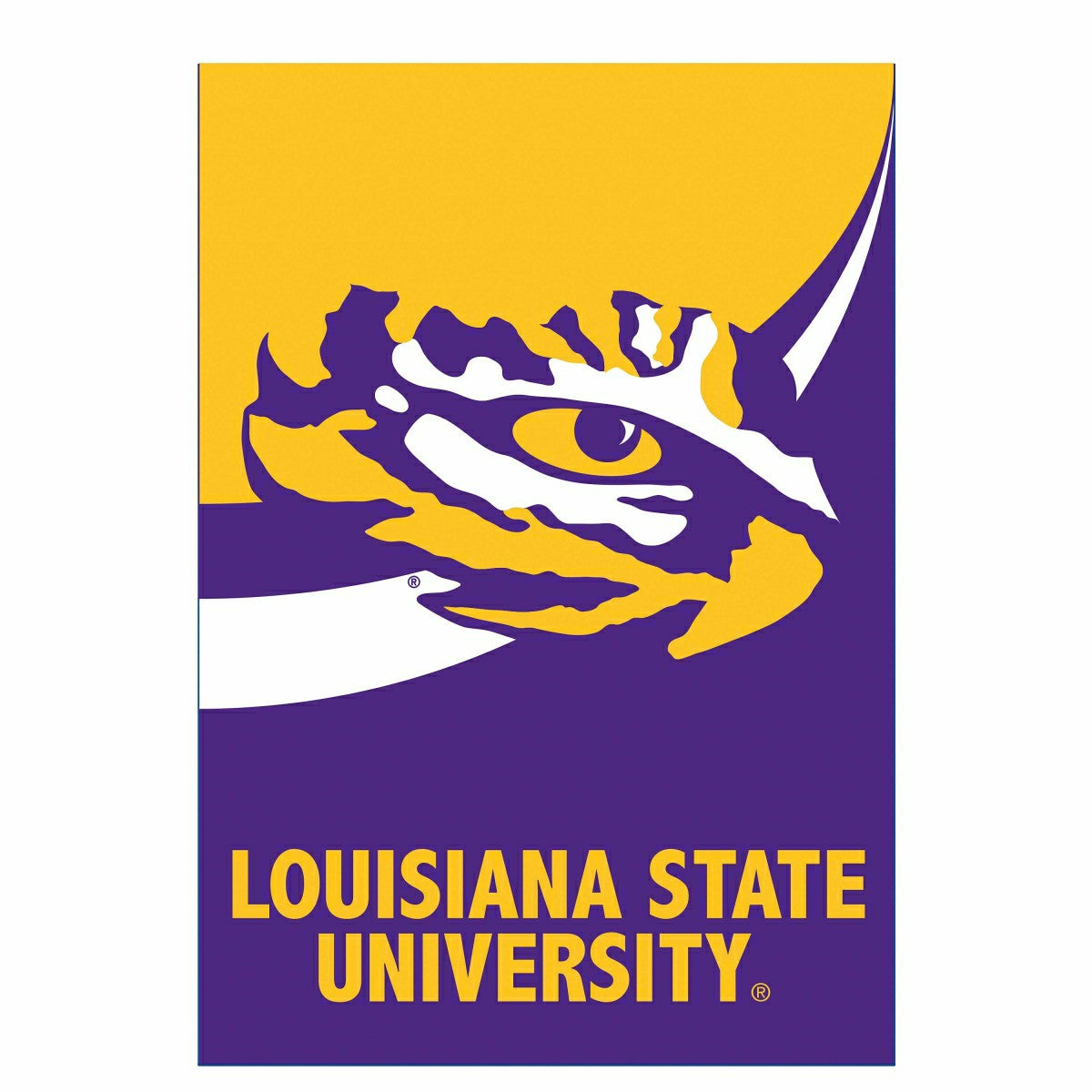 Louisiana State University Burlap Flag House Size, Home, Collegiate