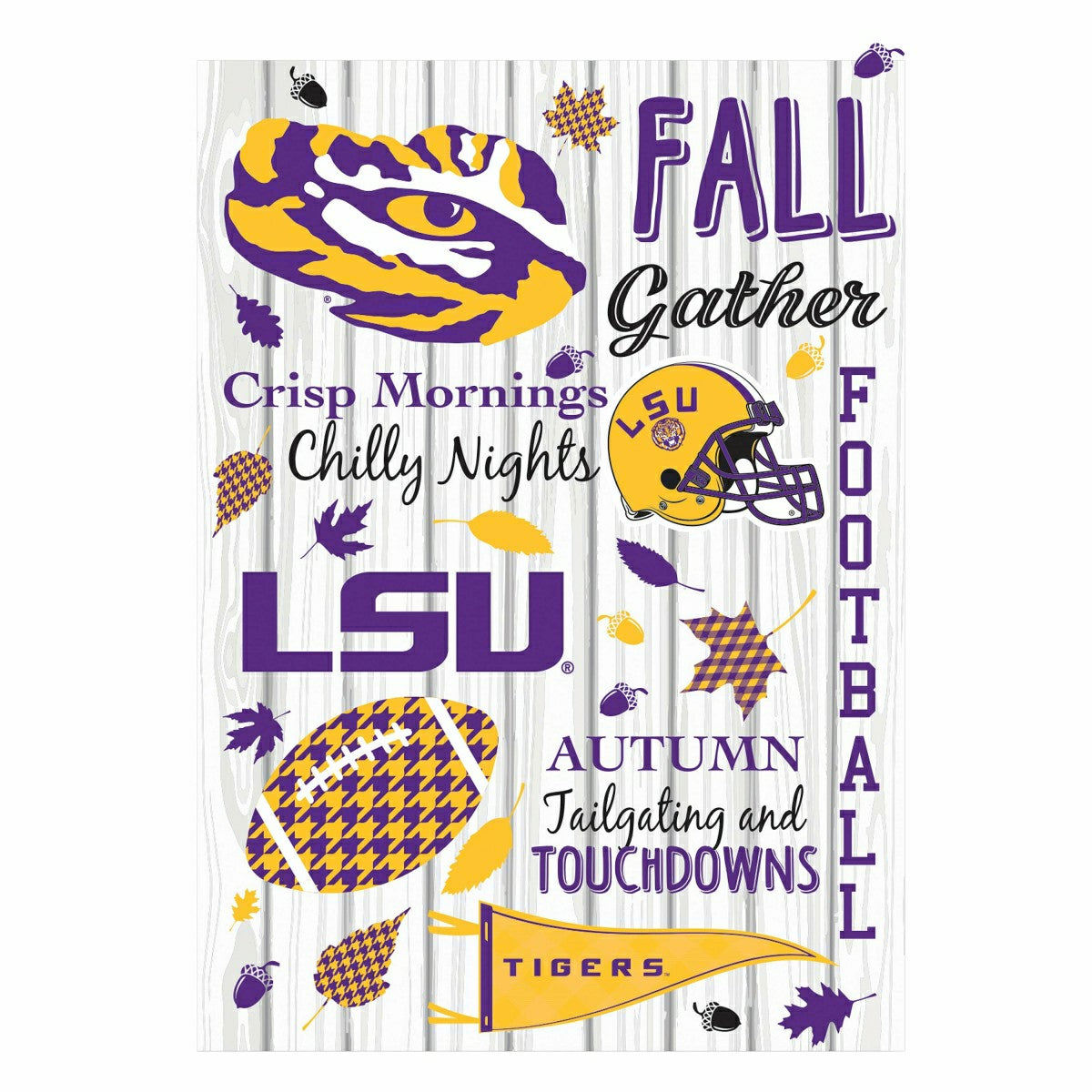Louisiana State University, Moire Flag, House Size, Fall Seasonal, Home, Collegiate