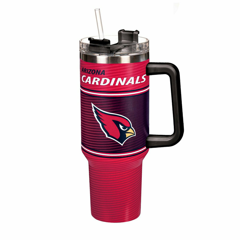 40oz Stainless Steel Canyon Cup w/ Straw, Arizona Cardinals, Home