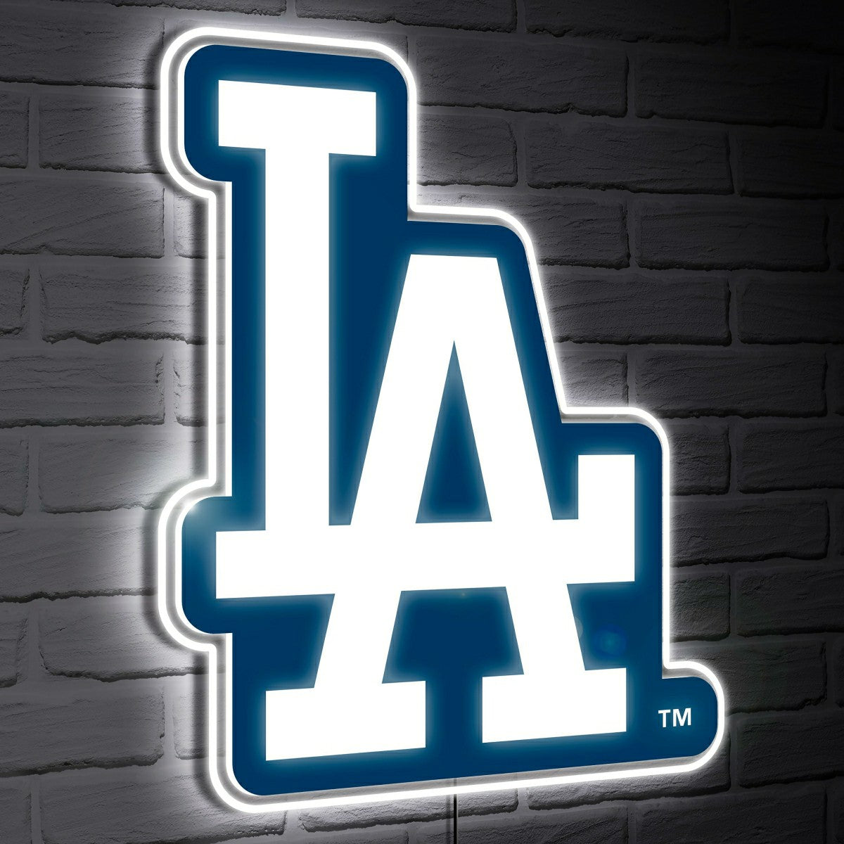 Los Angeles Dodgers LED Wall Decor, Glazelite, Logo, MLB, Home