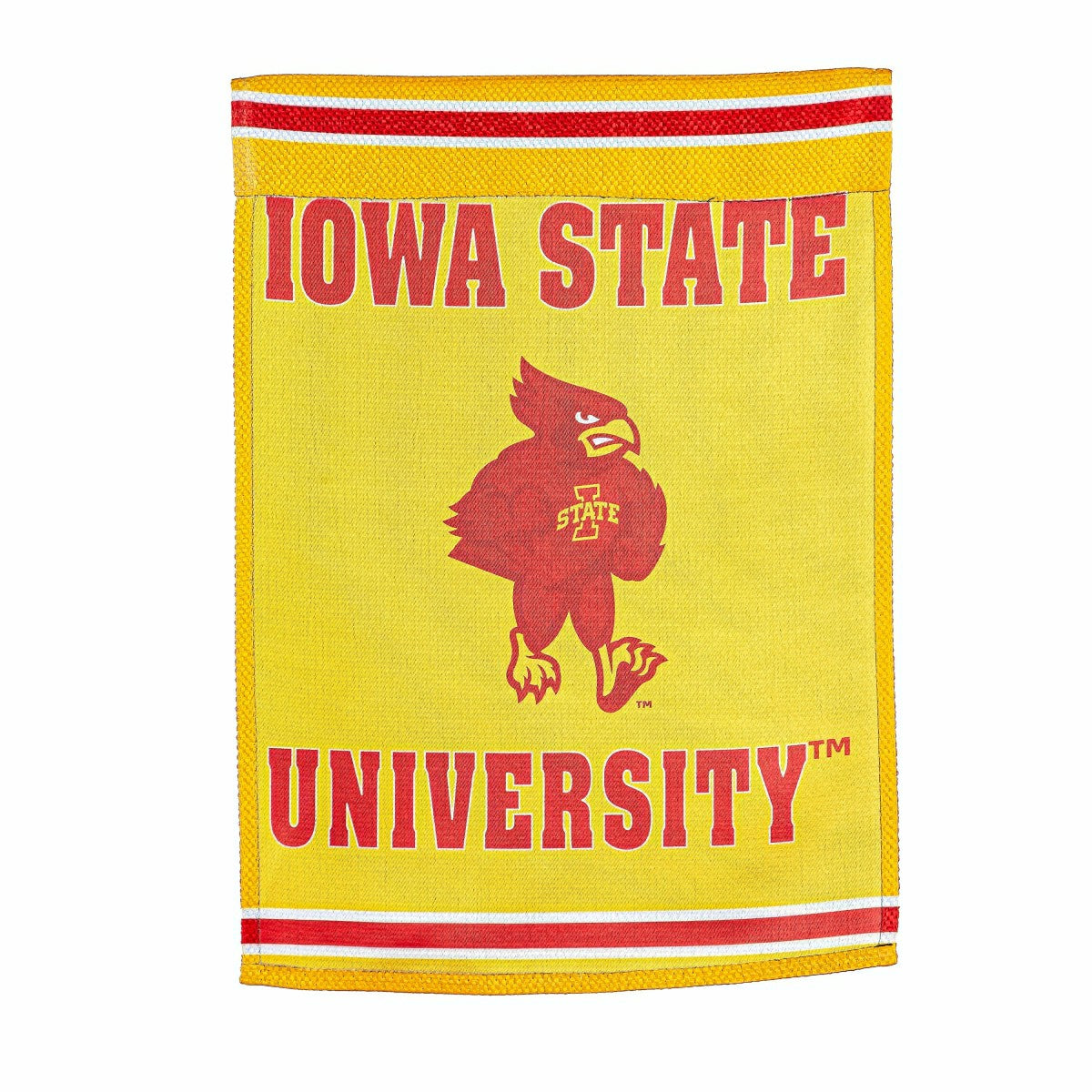 Embossed Suede Flag, House Size, Iowa State University, Collegiate, Home