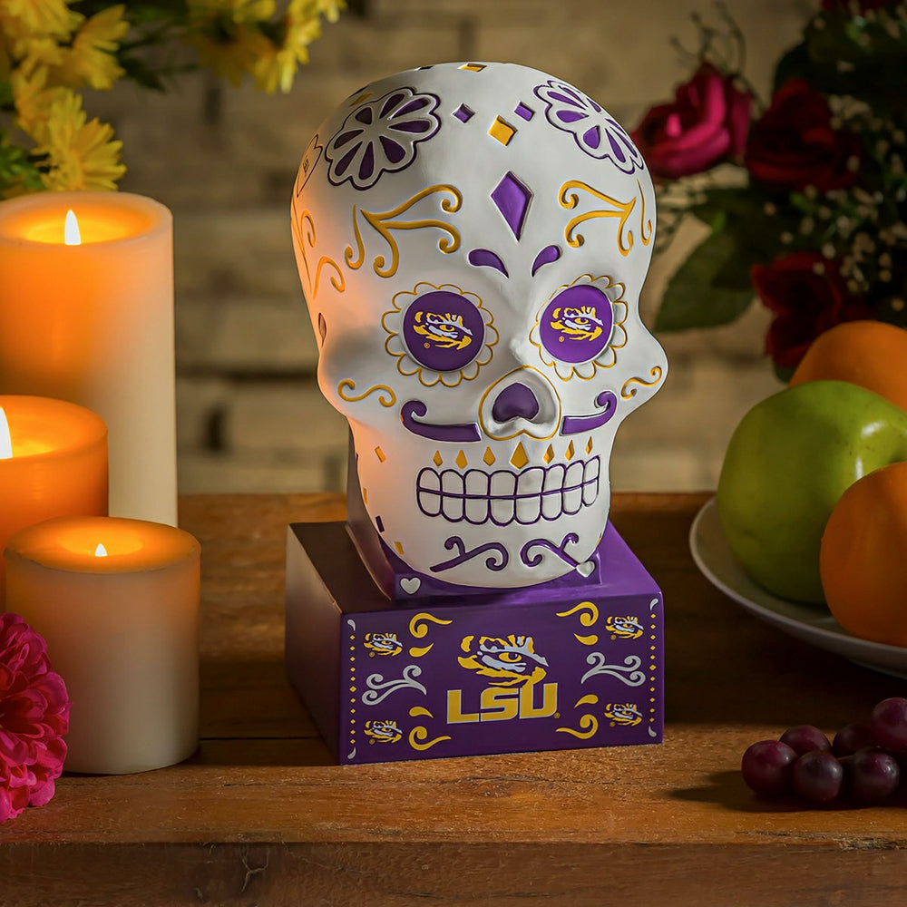LSU, Sugar Skull Statue, Collegiate, Home