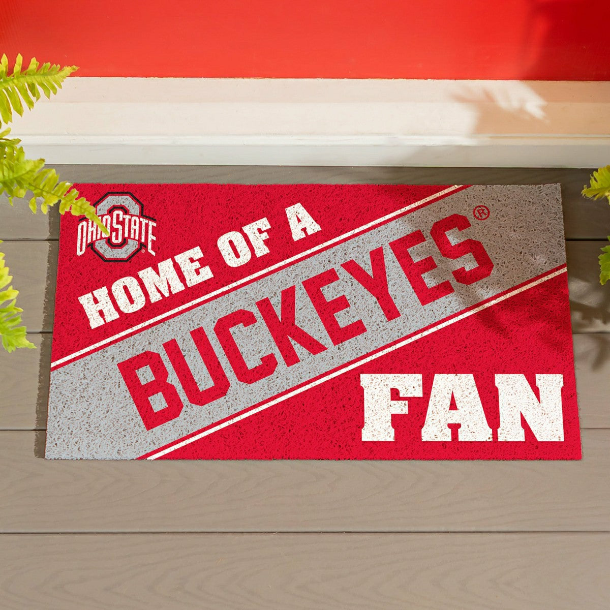 Ohio State University, PVC Mat COLOR, Home of a Fan, Collegiate