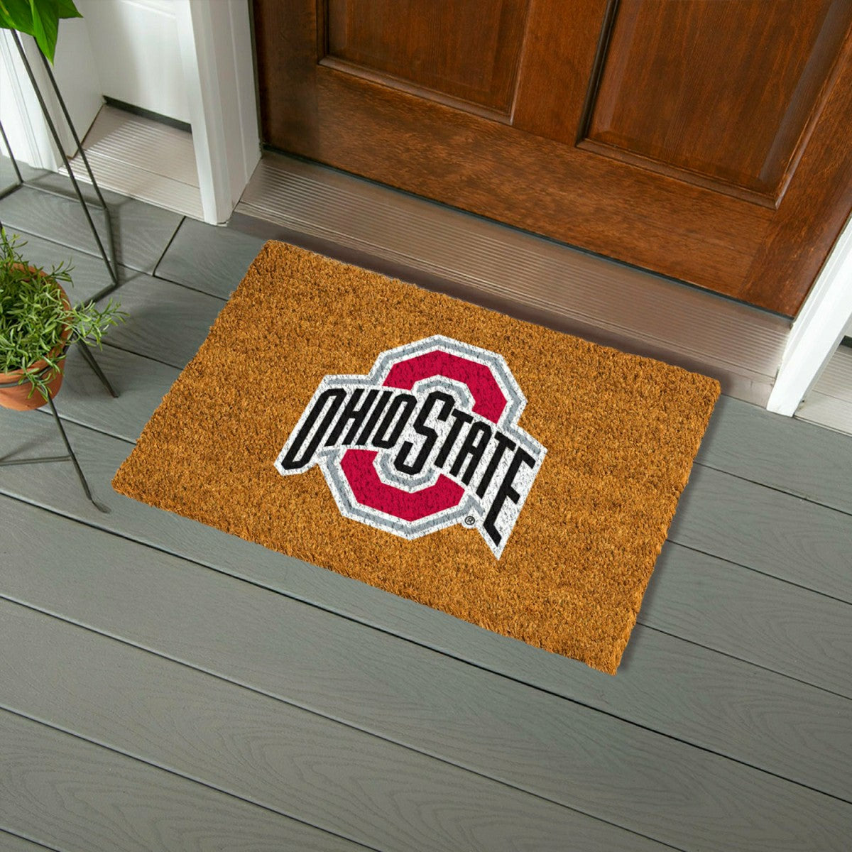 Coir Mat, 16"x28", Ohio State University, Collegiate
