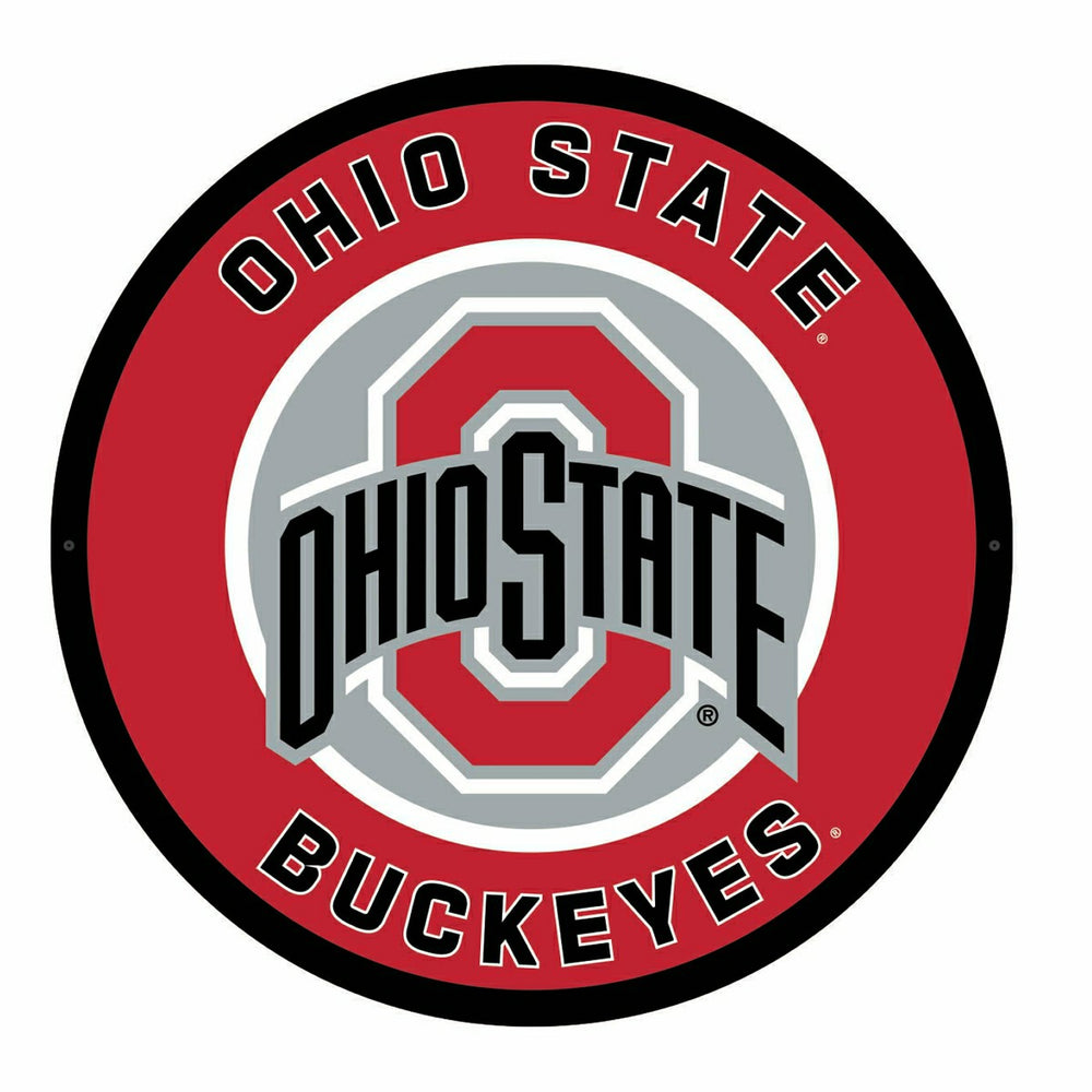 LED Wall Decor, Round, Ohio State University, Collegiate, Home