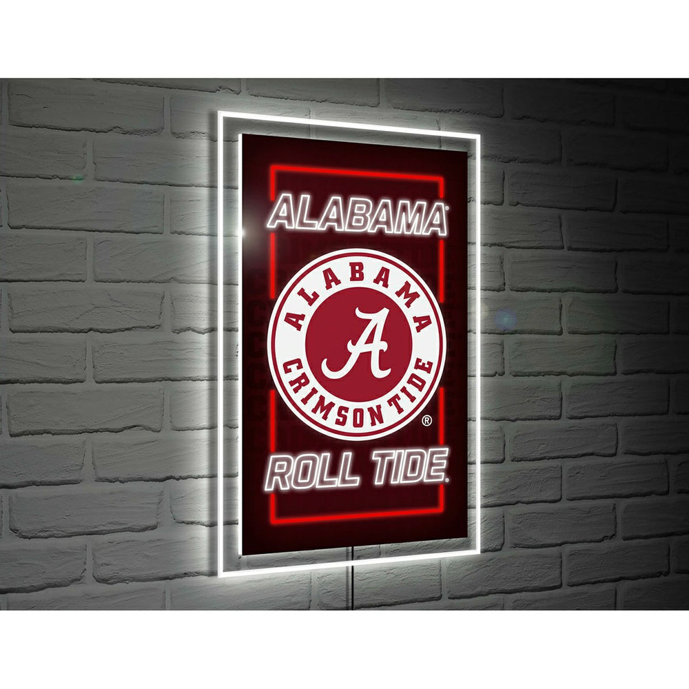University of Alabama College Rectangle Neolite LED Decor, Collegiate, Home
