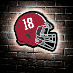 LED Wall Decor, Helmet, University of Alabama, Collegiate, Home