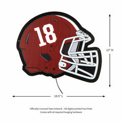 LED Wall Decor, Helmet, University of Alabama, Collegiate, Home