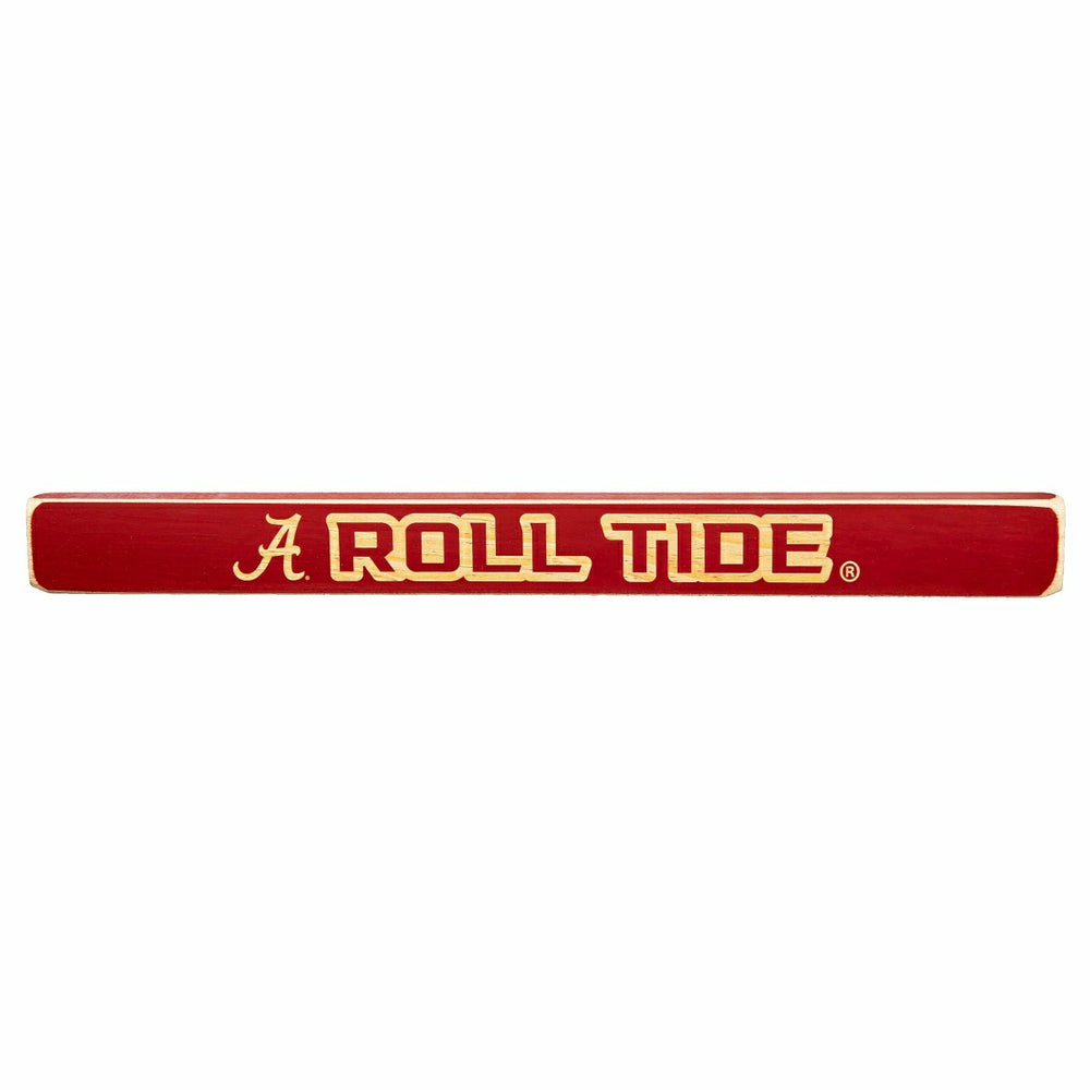 University of Alabama Engraved Wood Sign, 1.5" x 18", Collegiate, Home